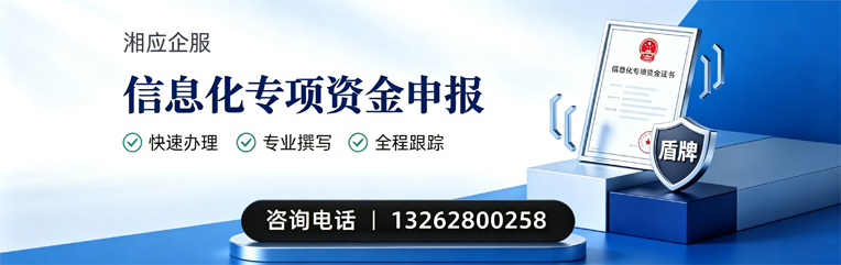 河北信息化专项资金申报服务